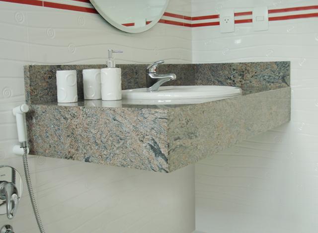 Granito Wave com aba em meia esquadria